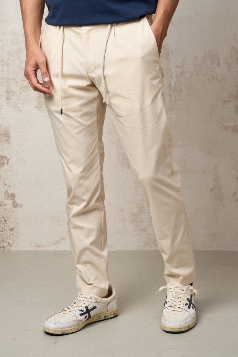 Parrion 1390 Men's Off-White Trousers - Stylish & Comfortable Casual Pants