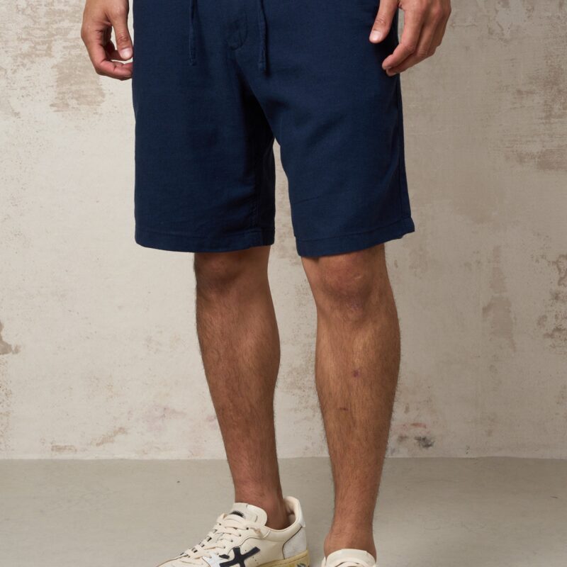 Parrion 1043 Men's Blue Linen Bermuda Shorts - Lightweight & Comfortable Casual Shorts