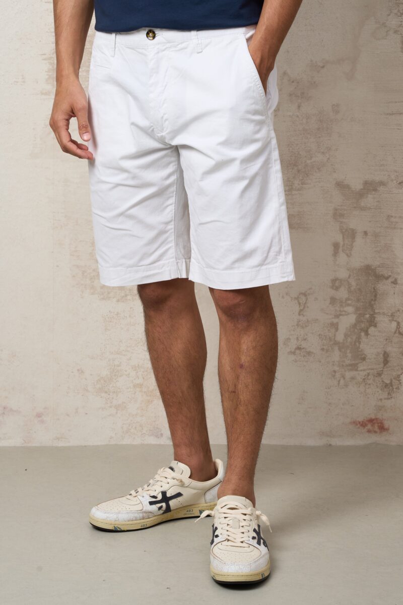 Parrion 1705 Women's Naomi White Bermuda Shorts - Stylish & Comfortable Summer Shorts - Image 2