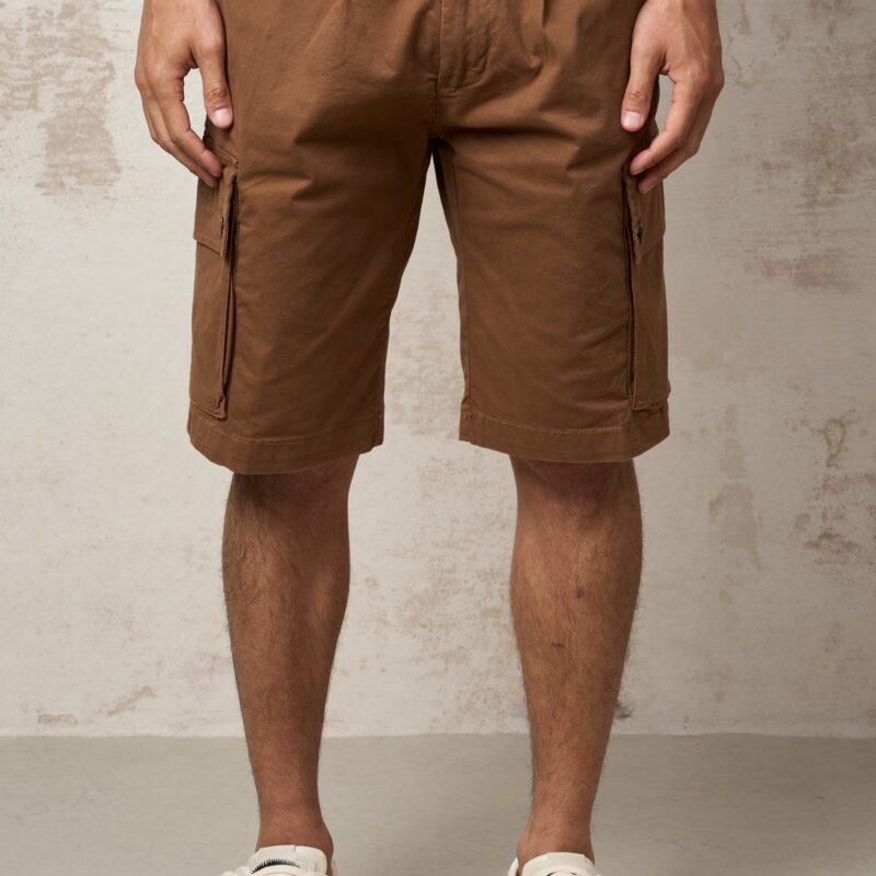 Parrion 1700 Men's Brown Cargo Bermuda Shorts - Stylish & Functional Utility Shorts