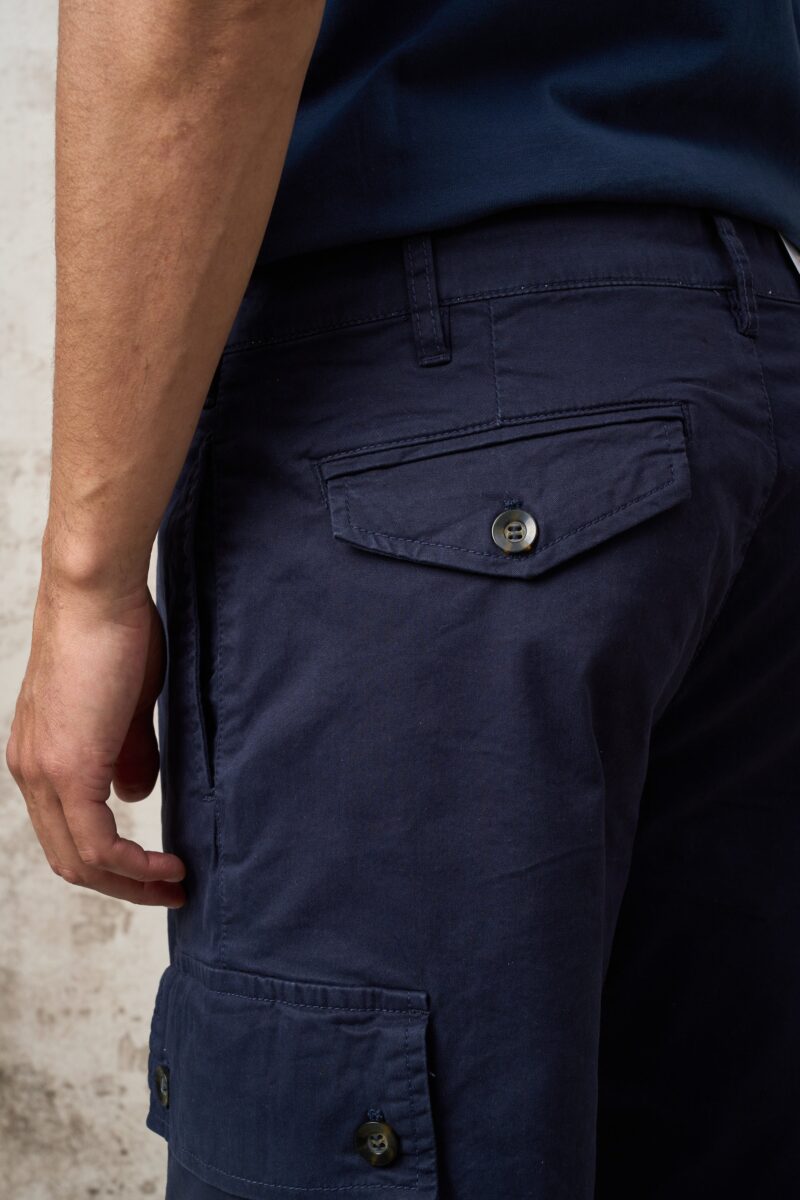 Parrion 1699 Men's Blue Cargo Bermuda Shorts - Stylish & Practical Utility Shorts - Image 7