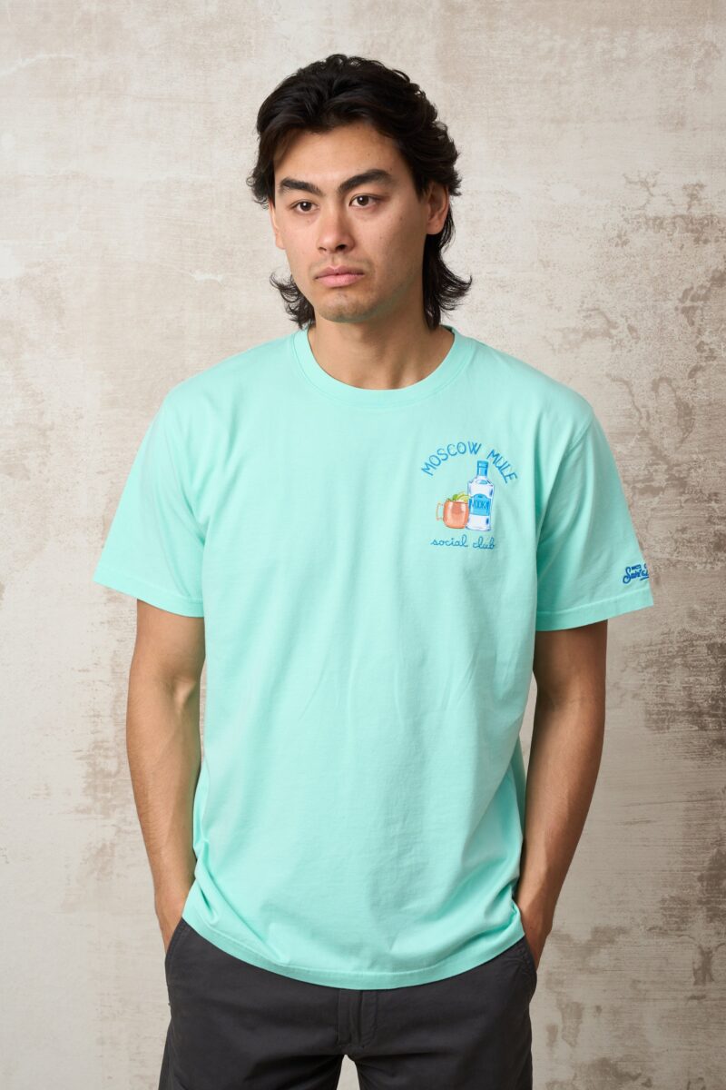 Parrion Moscow Mule T-Shirt - Stylish Aqua Green Graphic Tee for Men & Women