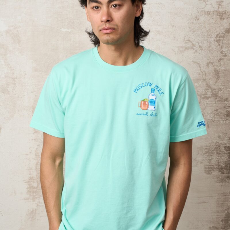 Parrion Moscow Mule T-Shirt - Stylish Aqua Green Graphic Tee for Men & Women