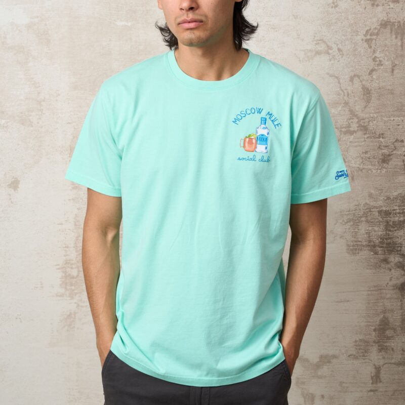 Parrion Moscow Mule T-Shirt - Stylish Aqua Green Graphic Tee for Men & Women - Image 9