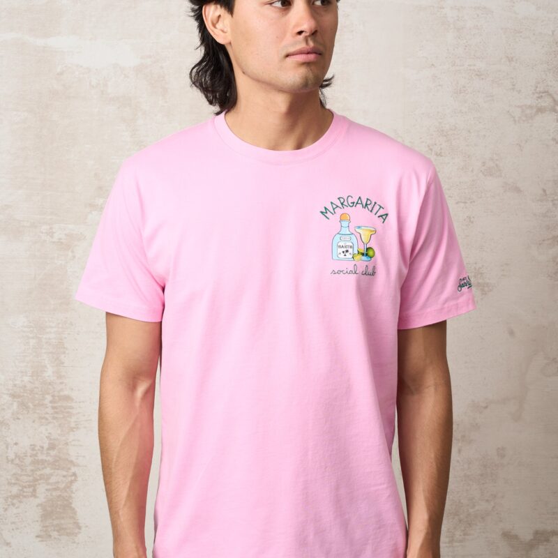 Parrion Margarita Social Club T-Shirt - Stylish Pink Graphic Tee for Men & Women