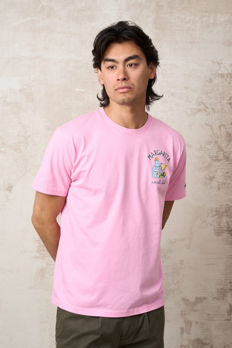 Parrion Margarita Social Club T-Shirt - Stylish Pink Graphic Tee for Men & Women - Image 4