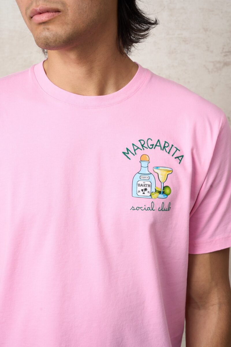 Parrion Margarita Social Club T-Shirt - Stylish Pink Graphic Tee for Men & Women - Image 7