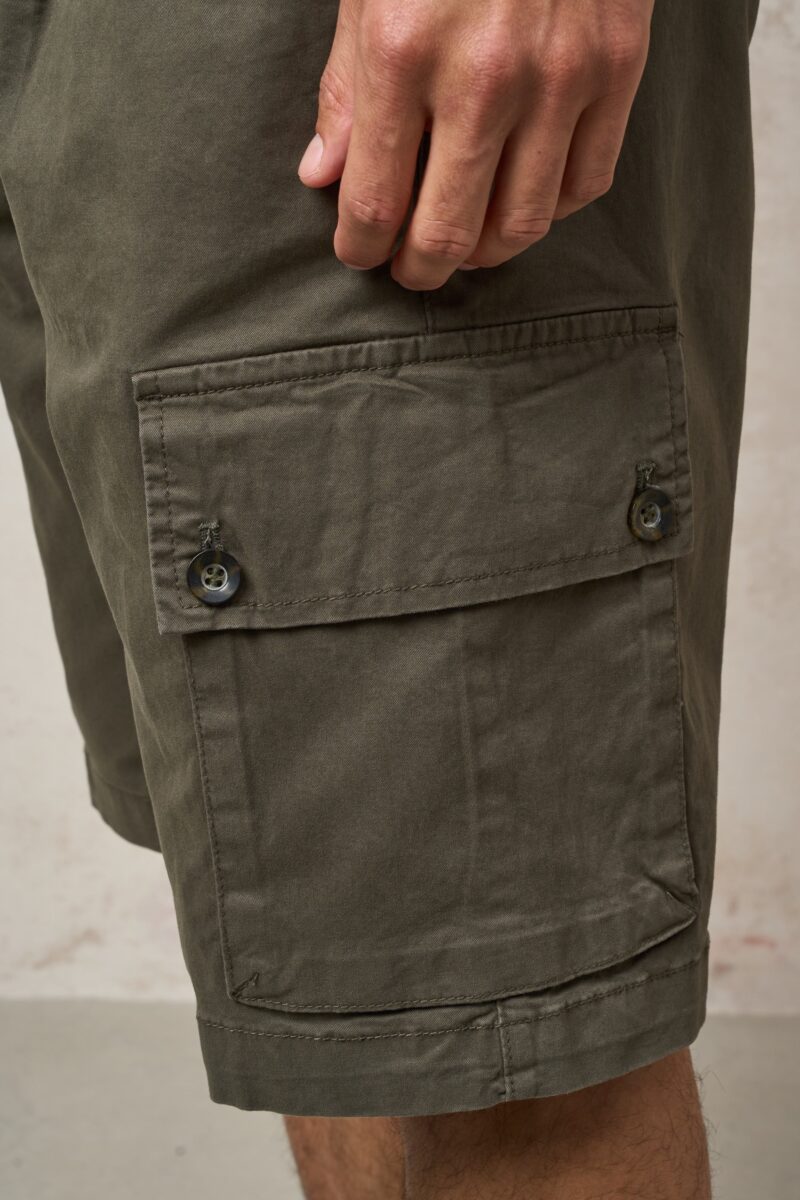 Parrion 1701 Men's Green Cargo Bermuda Shorts - Stylish & Functional Utility Shorts - Image 6